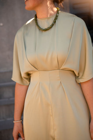 Azzurro 95225 dress satin ella mint – foto 3