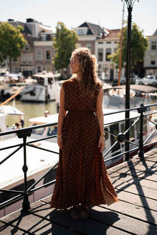 Azzurro top 92138 Maartje brown pink