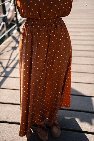 Azzurro 94122 skirt dots maartje brown