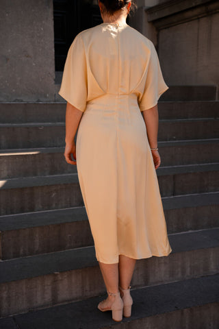 Azzurro 95225 dress satin ella yellow – foto 4