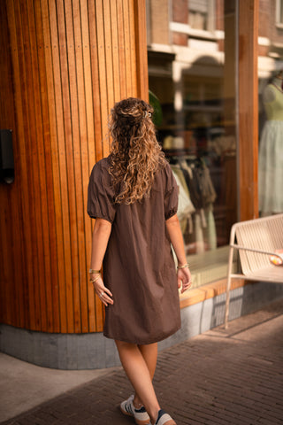 tan dress brown nannie