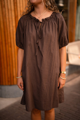 tan dress brown nannie
