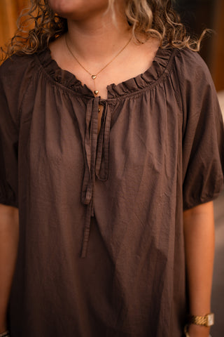 tan dress brown nannie