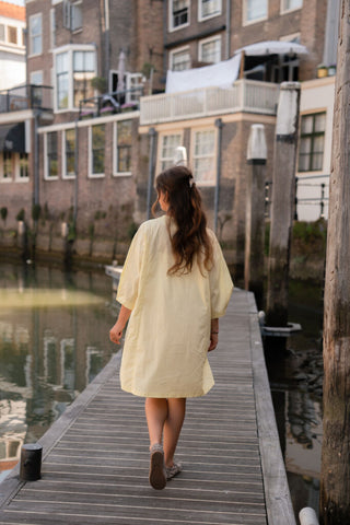 Azzurro 8614 dress coco yellow – foto 5