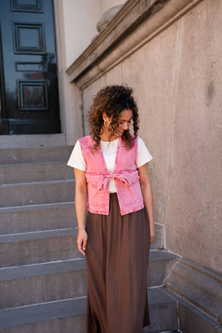 azzurro 98119 gilet pink pien – foto 3