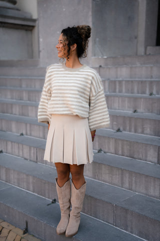 gimme tee stripe beige