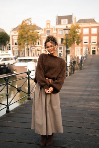 Saar knit brown