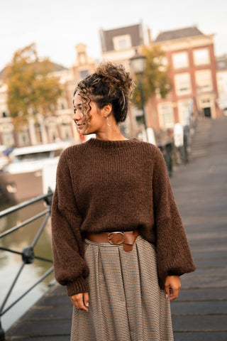 Saar knit brown
