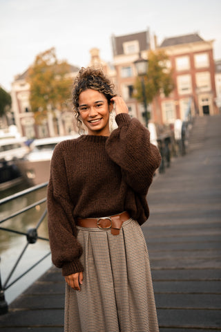 Saar knit brown