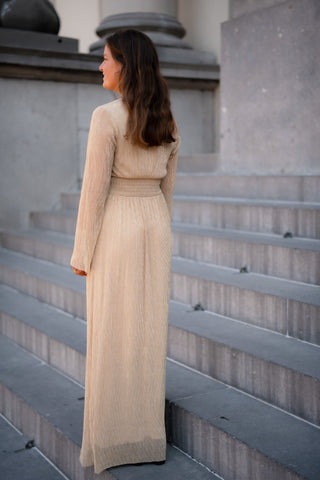 FREEBIRD Dreena gold dress