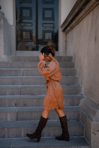 FREEBIRD Dya dress cinnamon