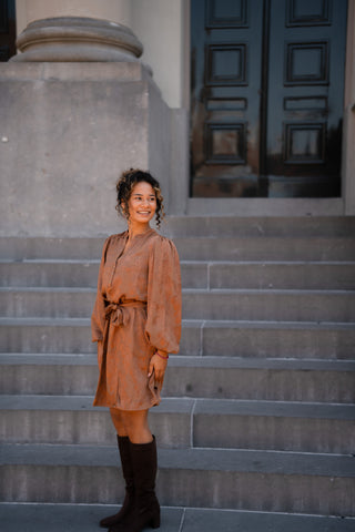 FREEBIRD Dya dress cinnamon
