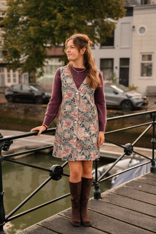 A VIEW brocade dress sandy