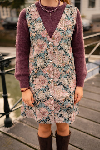 A VIEW brocade dress sandy