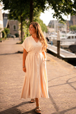 11589 beige dress