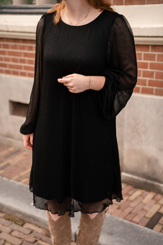 A VIEW fiba dress black