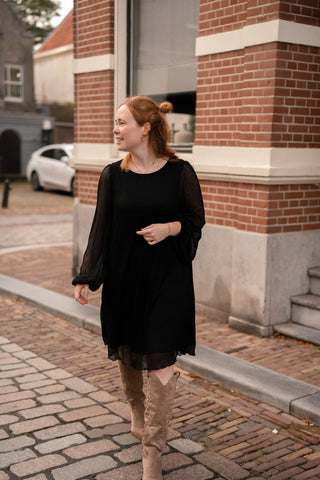A VIEW fiba dress black