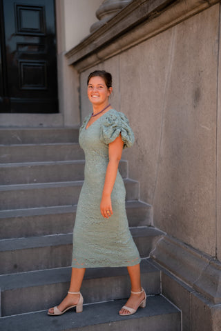 FREEBIRD Danee dress mint lace