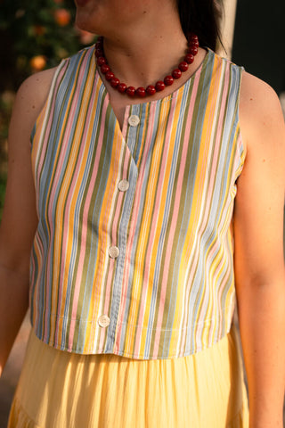 drole 8511 tokio stripe gilet – foto 3