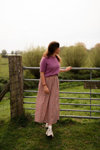 april 6637 skirt lente fuchsia long – foto 4