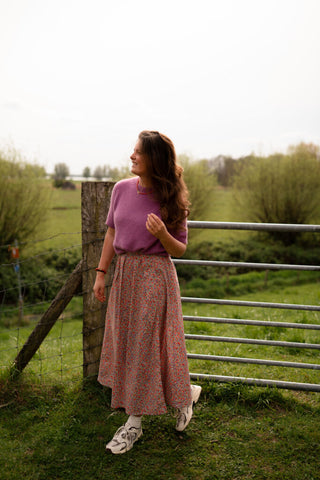 april 6637 skirt lente fuchsia long – foto 3