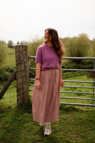 april 6637 skirt lente fuchsia long