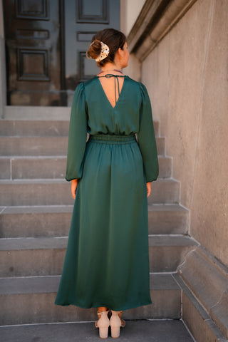 FREEBIRD Domia dress satin petrol