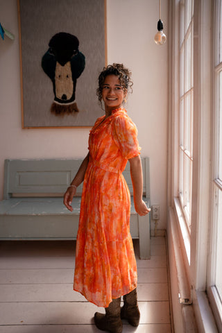 95249 azzurro dress orange/pink wedding – foto 5