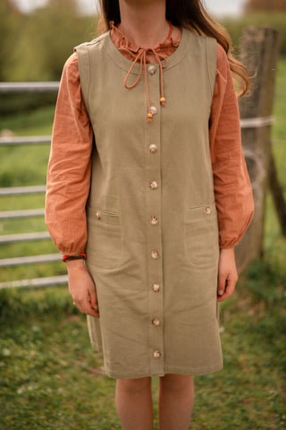 Majo 80595 khaki spencer dress – foto 2
