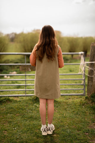 Majo 80595 khaki spencer dress – foto 3