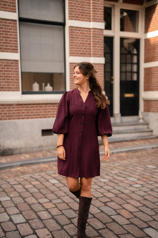 AMELIE&AMELIE dress aubergine