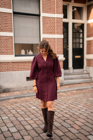 AMELIE&AMELIE dress aubergine