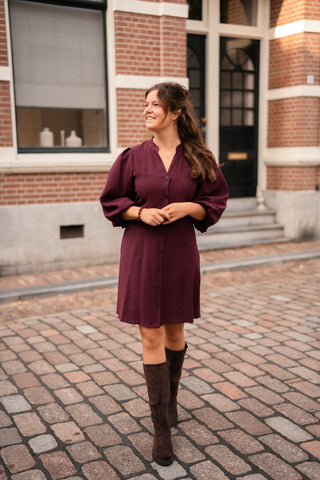 AMELIE&AMELIE dress aubergine