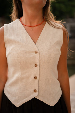 elenza 2899 gilet beige
