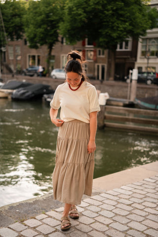 elenza shirt 3237 beige/green – foto 3