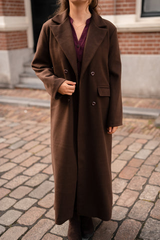 azzurro jacket Brown long
