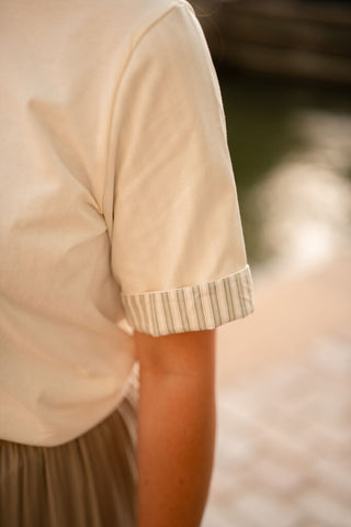 elenza shirt 3237 beige/green – foto 4