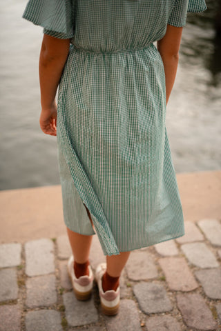 5625-2 block dress green lille – foto 3