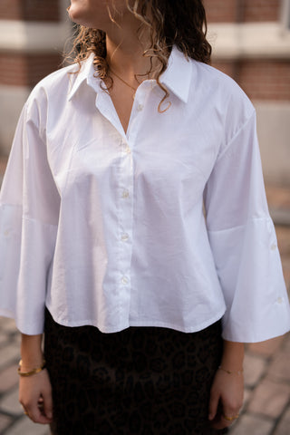 Basic blouse white Iris