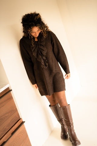 dress bisou 7082 brown
