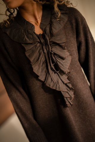 dress bisou 7082 brown