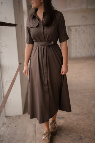 CTN oo8 dress blouse Ann coffee – foto 3