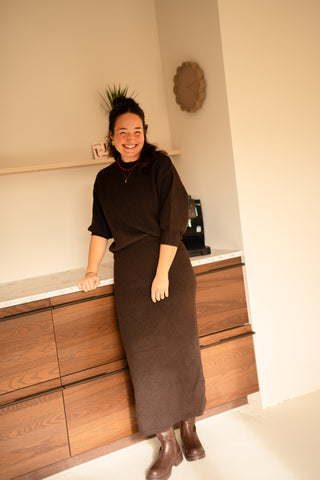 skirt azzurro bente 8416 brown