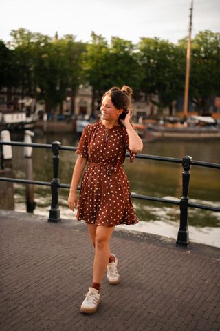 6196-3 marron dress dot CPH