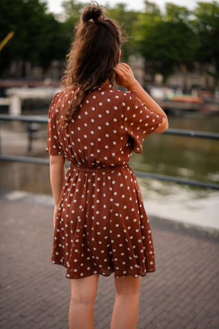 6196-3 marron dress dot CPH – foto 2