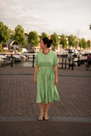 block neon dress