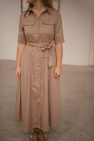 CTN oo8 dress blouse Ann taupe – foto 2