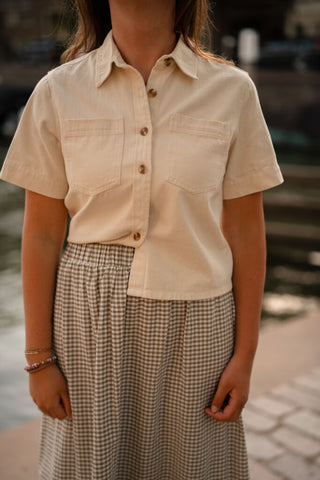 6908 beige blouse city
