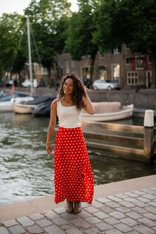 6920 skirt red palermo dots – foto 3