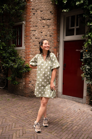 tan dress bella dot mint – foto 5